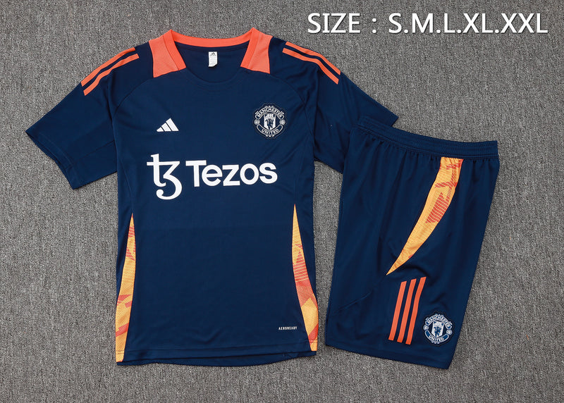 Kit Treino Manchester United 24/25 - Azul