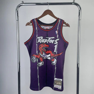 Regata Toronto Raptors Retrô Mitchell & Ness 1998/1999 McGrady - Roxa