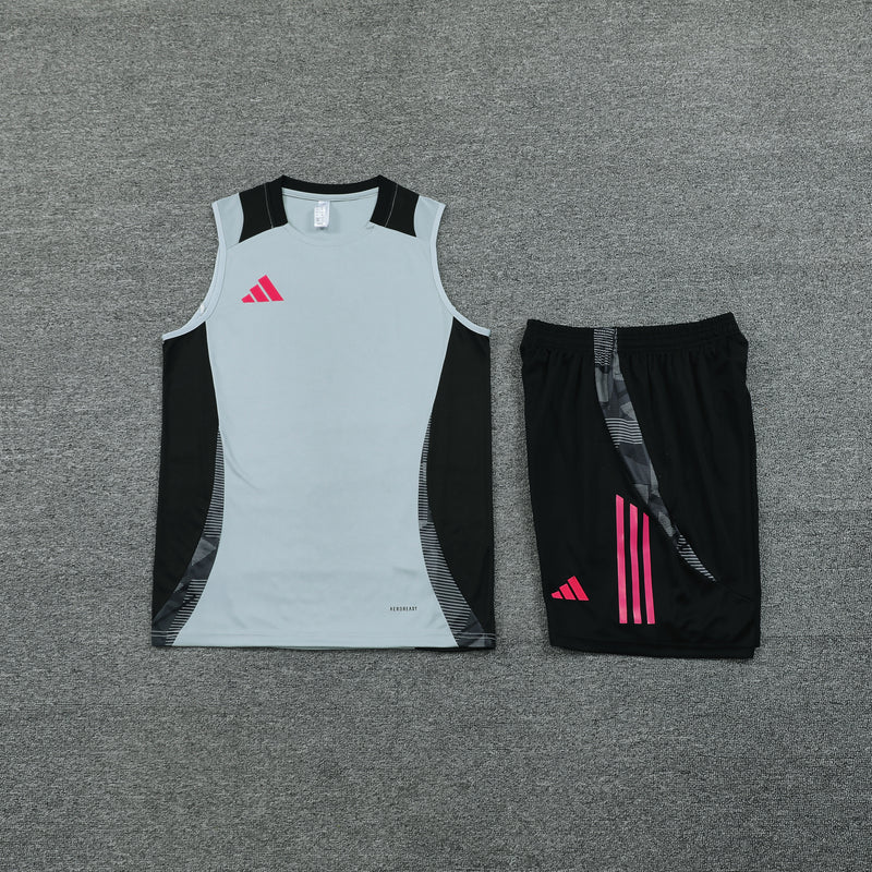 Kit Regata Adidas - Cinza/Preto