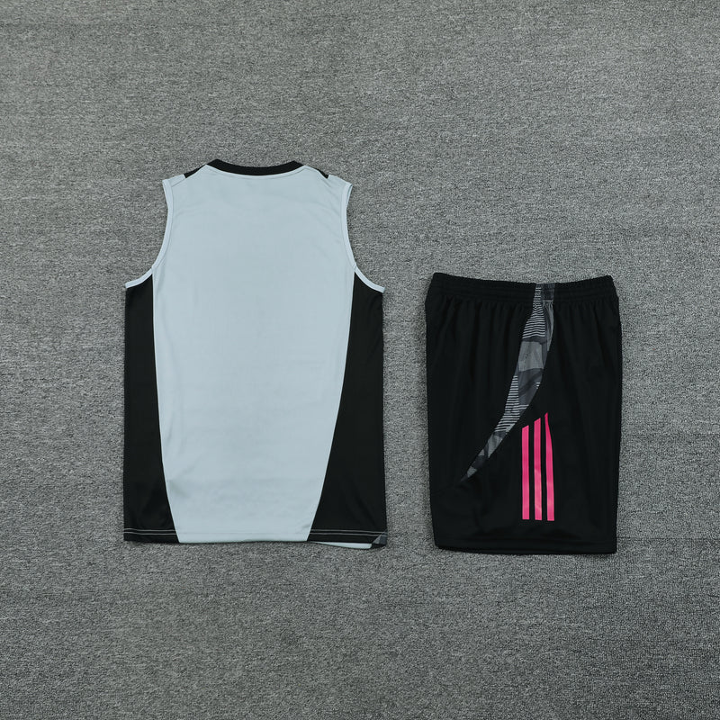 Kit Regata Adidas - Cinza/Preto