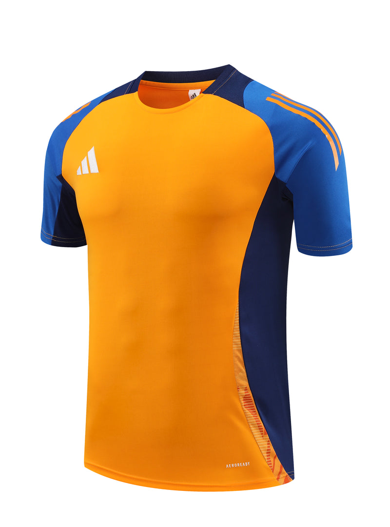 Camisa Treino Adidas - Laranja/Azul Escuro