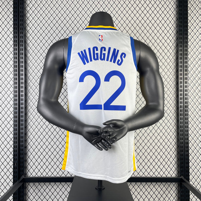 Regata NBA Golden State Warriors Association Edition 23/24 Andrew Wiggins Branca