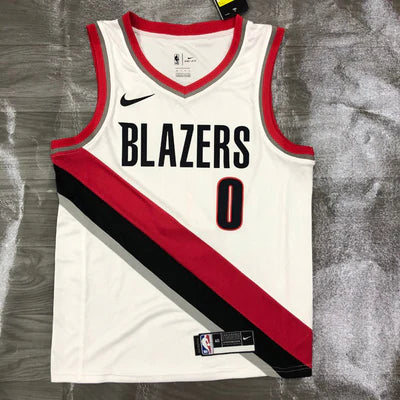 Regata NBA Portland Trail Blazers Association Edition Damian Lillard - Branca