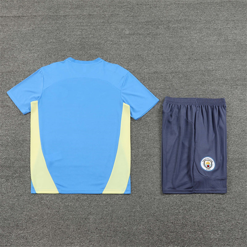 Kit Treino Manchester City 24/25 - Azul