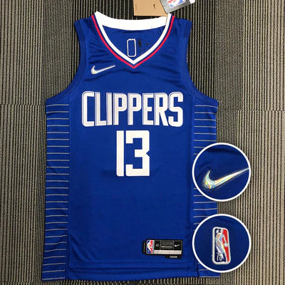 Regata NBA Los Angeles Clippers Icon Edição 75 anos Paul George - Azul