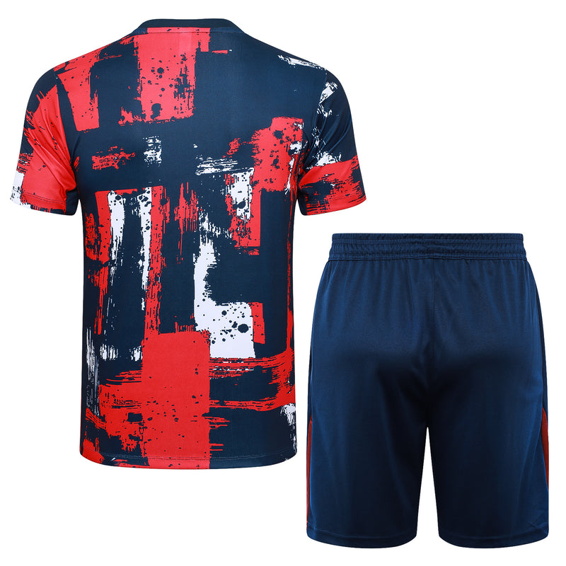 Kit Treino PSG 24/25 - Azul e Vermelho