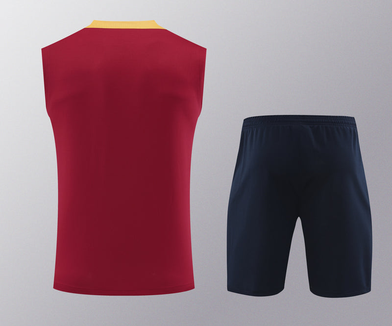 Kit Regata Barcelona 24/25 - Vermelho/Dourado