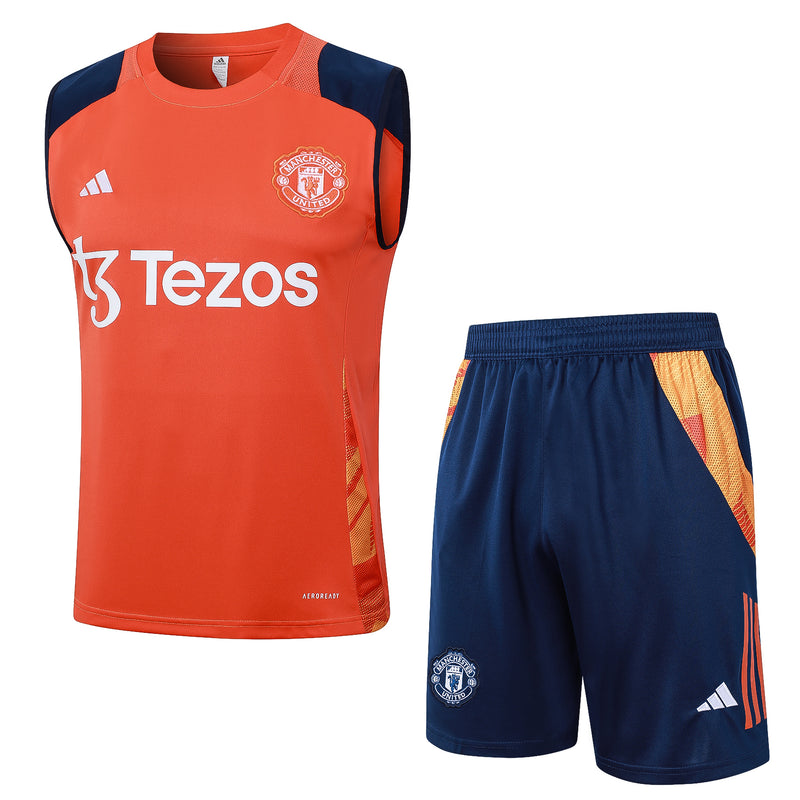 Kit Regata Manchester United 24/25 - Laranja