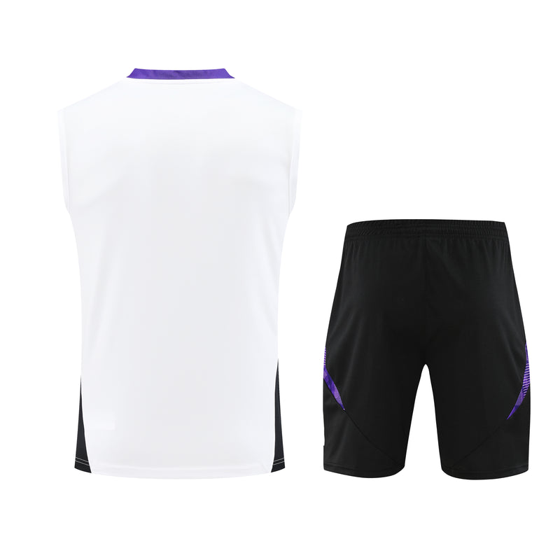 KIT REGATA REAL MADRID 24/25 - BRANCO/ROXO