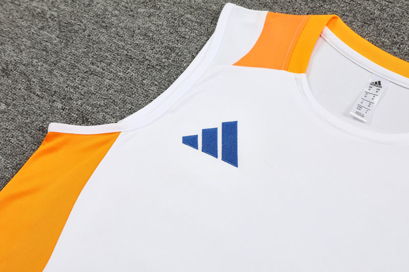 Kit Regata Adidas - Branco/Laranja