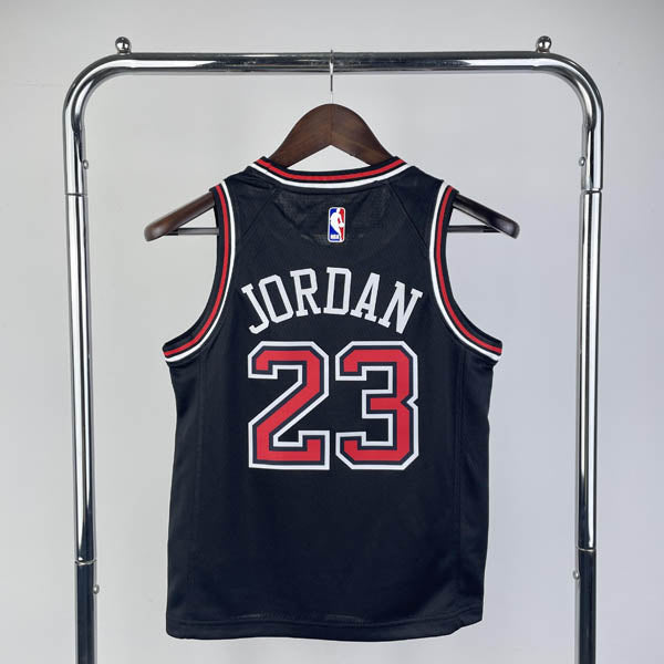 Regata Infantil NBA Chicago Bulls Michael Jordan - Preta