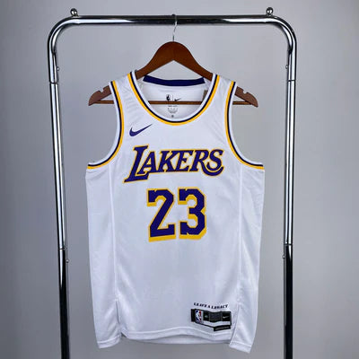 Regata NBA Los Angeles Lakers Association Edition 23/24 LeBron James 23 - Branca