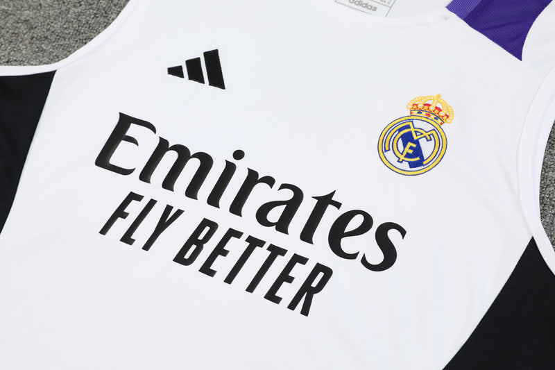 KIT REGATA REAL MADRID 24/25 - BRANCO/ROXO