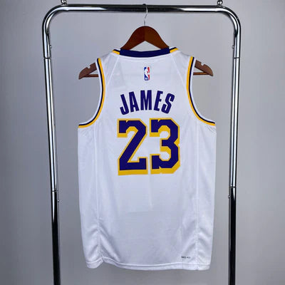 Regata NBA Los Angeles Lakers Association Edition 23/24 LeBron James 23 - Branca