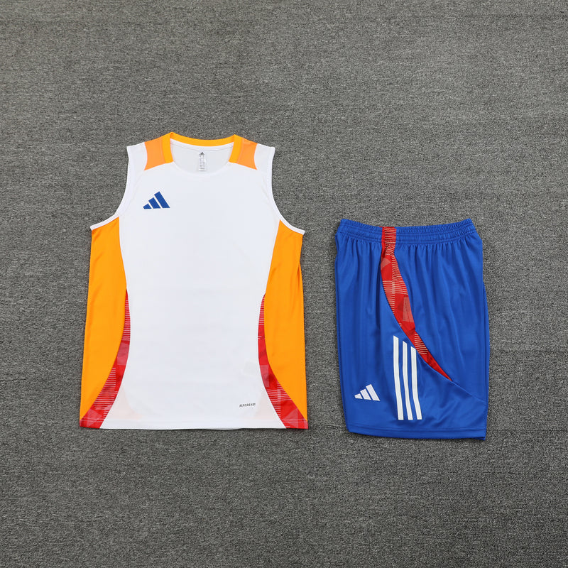 Kit Regata Adidas - Branco/Laranja