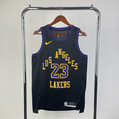 Regata NBA Los Angeles Lakers City Edition 23/24 LeBron James - Preta