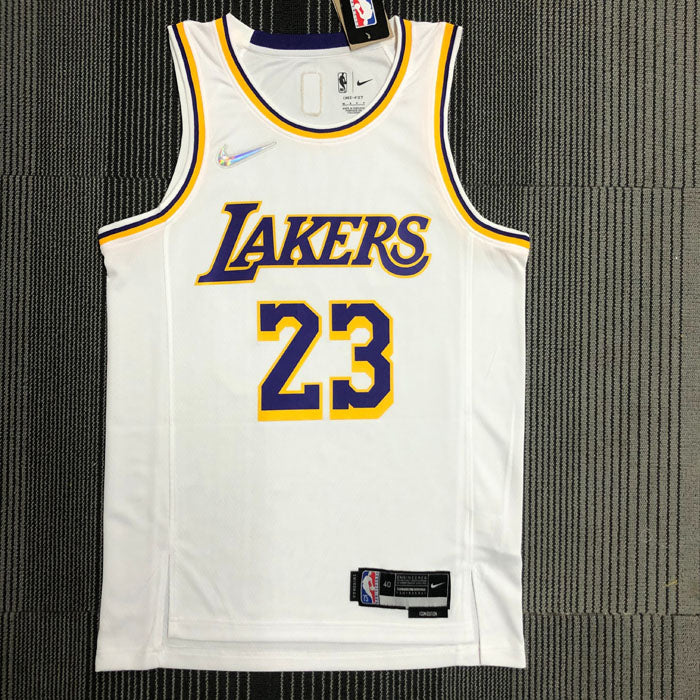 Regata NBA Los Angeles Lakers Edição 75 anos LeBron James 23 - Branca