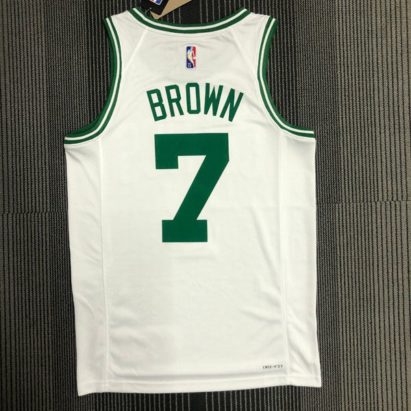 Regata NBA Boston Celtics Edição 75 anos 21/22 Jaylen Brown - Branca