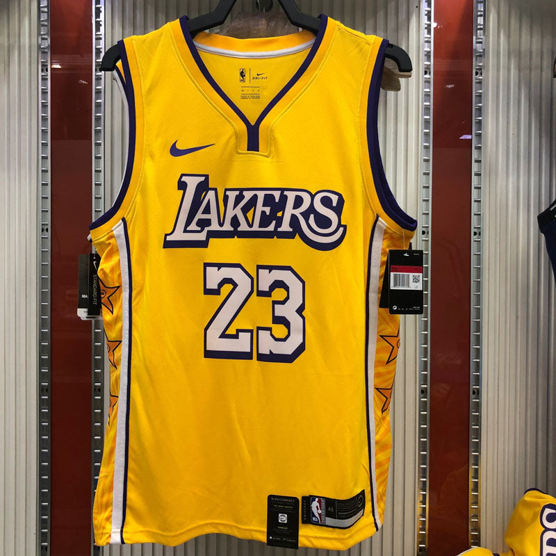 Regata NBA Los Angeles Lakers City Edition 19/20 LeBron James 23 - Amarela