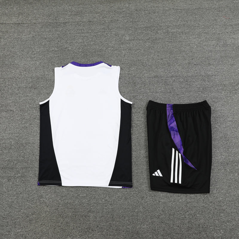 KIT REGATA REAL MADRID 24/25 - BRANCO/ROXO