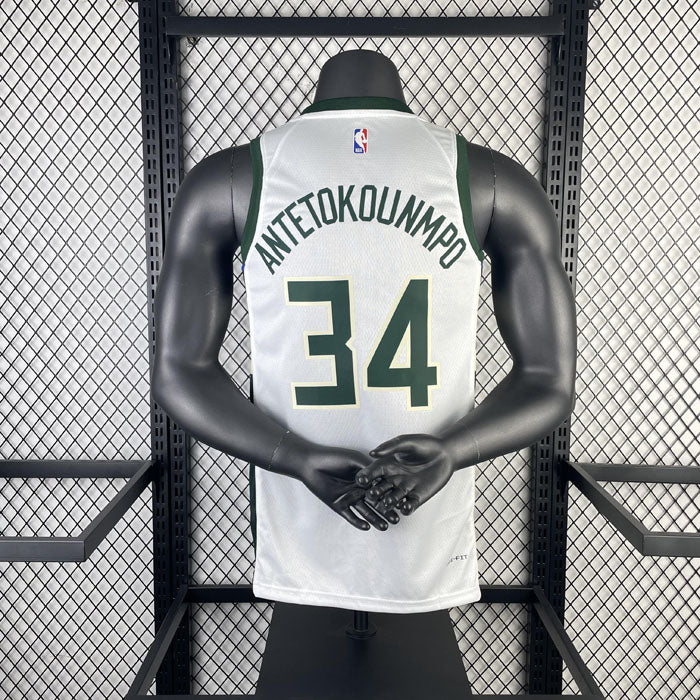 Regata NBA Milwaukee Bucks Association Giannis Antetokounmpo 23/24 - Branca