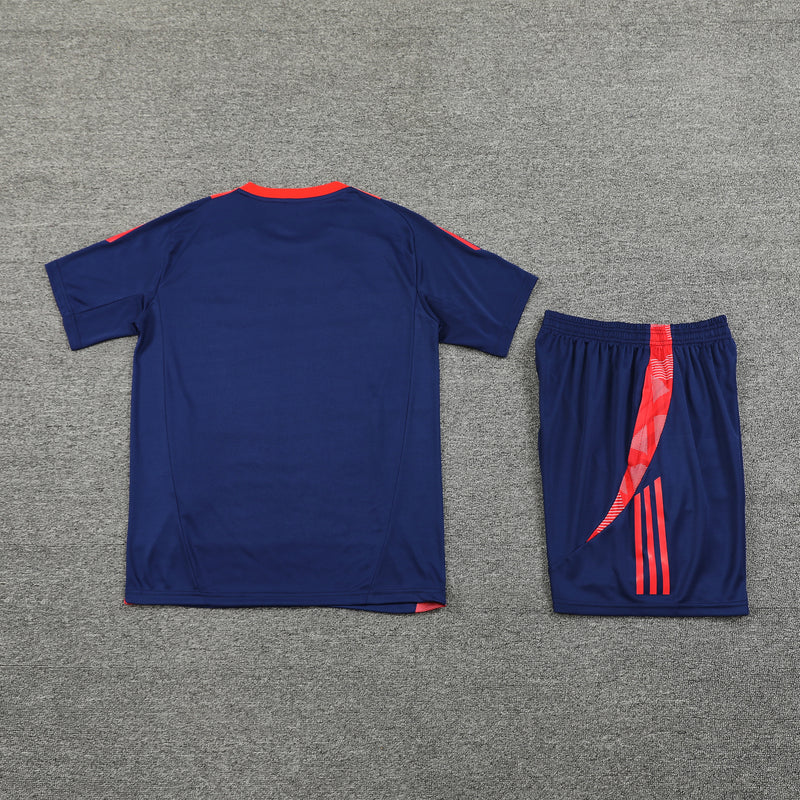 Kit Adidas - Azul Escuro/Vermelho