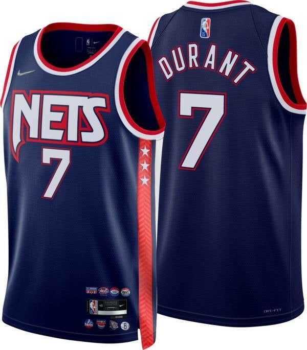 Regata NBA Brooklyn Nets City Edição 75 anos Kevin Durant