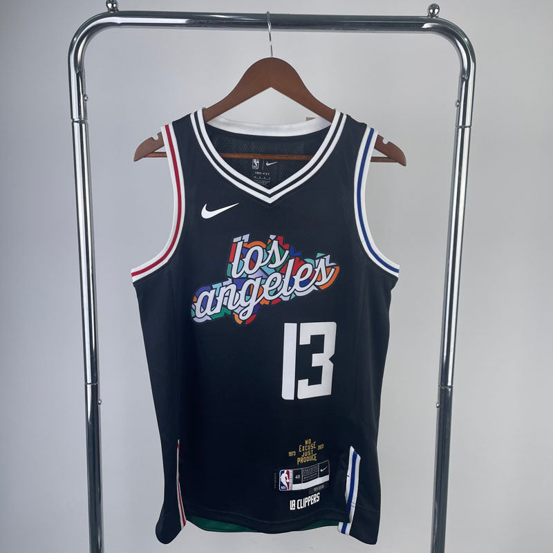 Regata NBA Los Angeles Clippers City Edition 22/23 Paul George - Preta