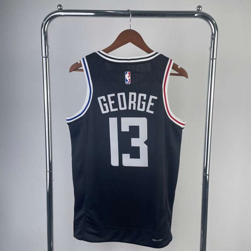 Regata NBA Los Angeles Clippers City Edition 22/23 Paul George - Preta