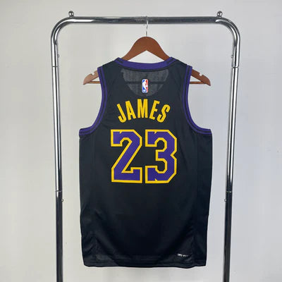 Regata NBA Los Angeles Lakers City Edition 23/24 LeBron James - Preta