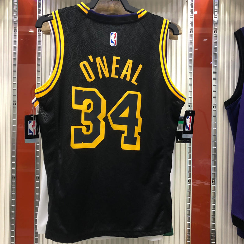 Regata NBA Los Angeles Lakers Black Mamba Shaquille O'Neal - Preta