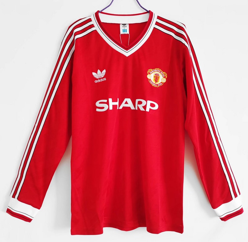 Camisa Retrô Manchester United 1986∕88 Manga longa