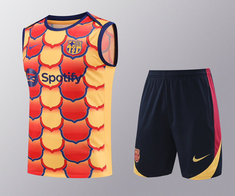 Kit Regata Barcelona 24/25- Amarelo/Laranja