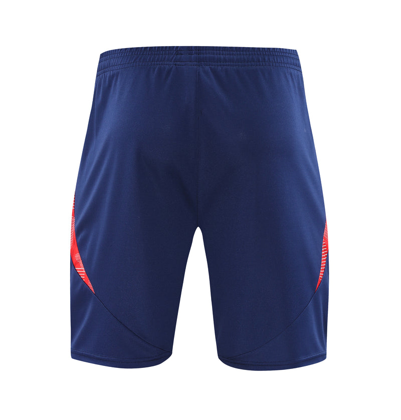 Short Treino Adidas - Azul Escuro/Vermelho