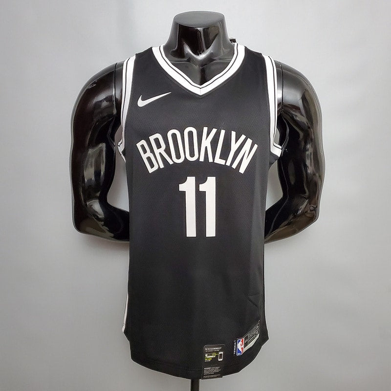 Regata NBA Brooklyn Nets Icon Edição 75 anos Kyrie Irving - Preta