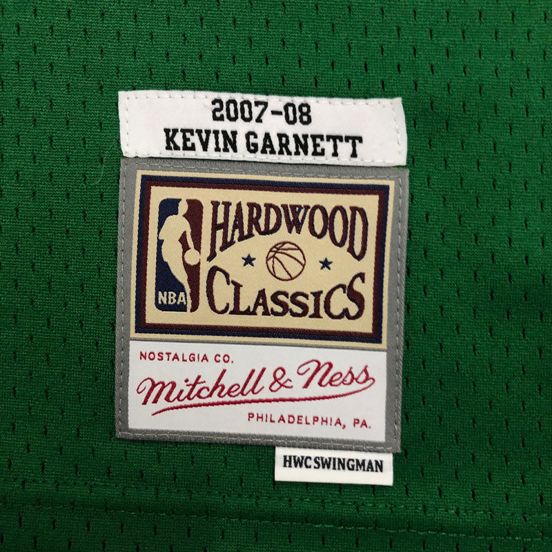 Regata NBA Boston Celtics Retrô Mitchell & Ness 07/08 Kevin Garnett - Verde