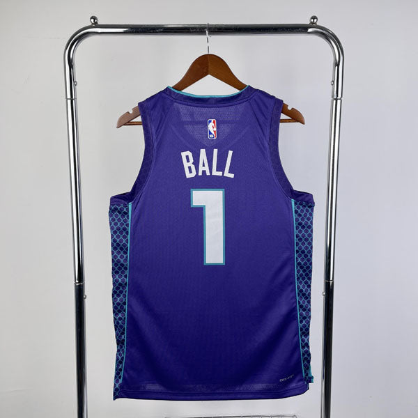 Regata NBA Charlotte Hornets Statement Edition LaMelo Ball - Roxa