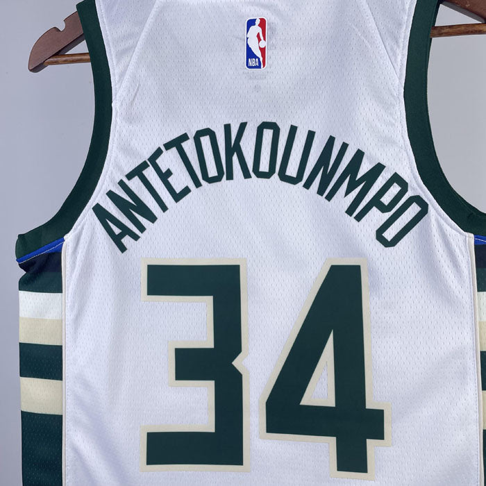 Regata NBA Milwaukee Bucks Association Giannis Antetokounmpo 23/24 - Branca