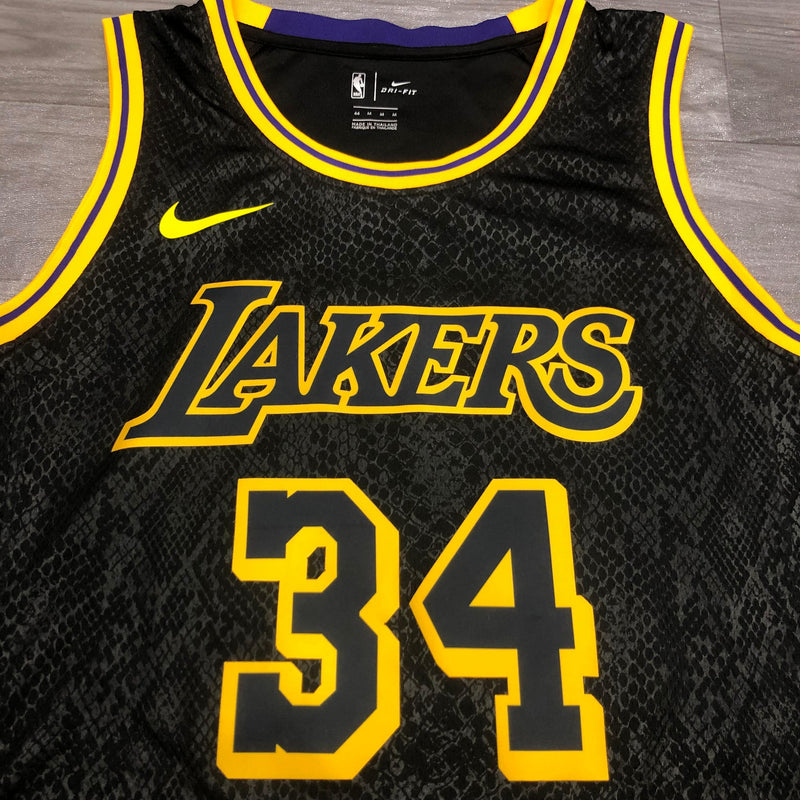 Regata NBA Los Angeles Lakers Black Mamba Shaquille O'Neal - Preta