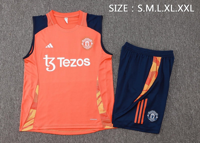 Kit Regata Manchester United 24/25 - Laranja