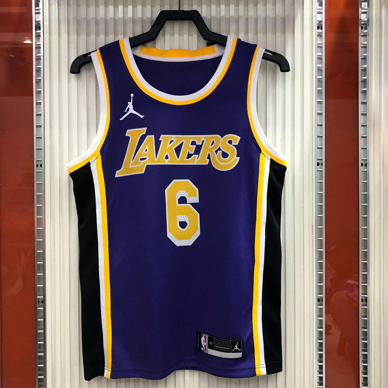 Regata NBA Los Angeles Lakers Statement 20/21 LeBron James 6 - Roxa