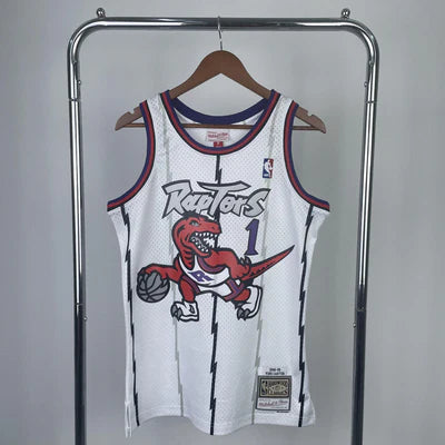 Regata Toronto Raptors Retrô Mitchell & Ness 1998/1999 Tracy McGrady - Branca