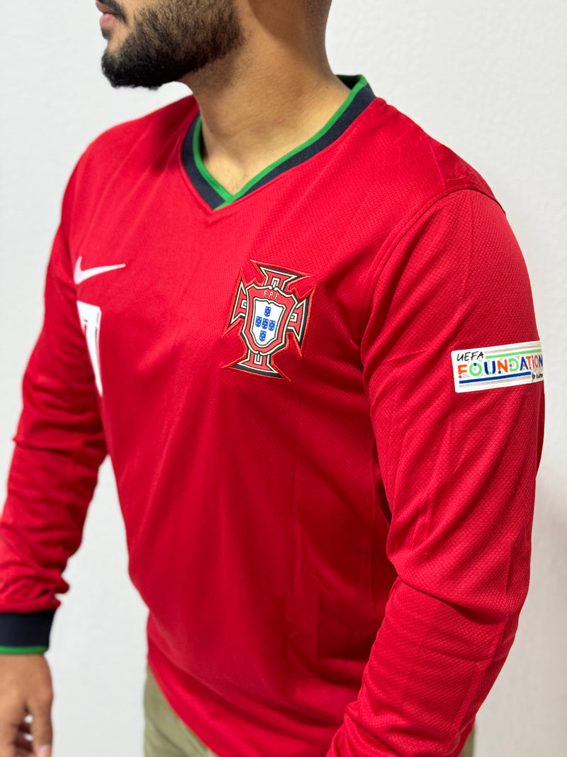 Camisa Portugal 2024/25 Manga Longa - Ronaldo