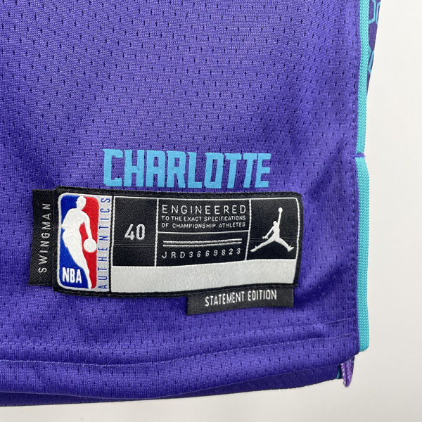 Regata NBA Charlotte Hornets Statement Edition LaMelo Ball - Roxa