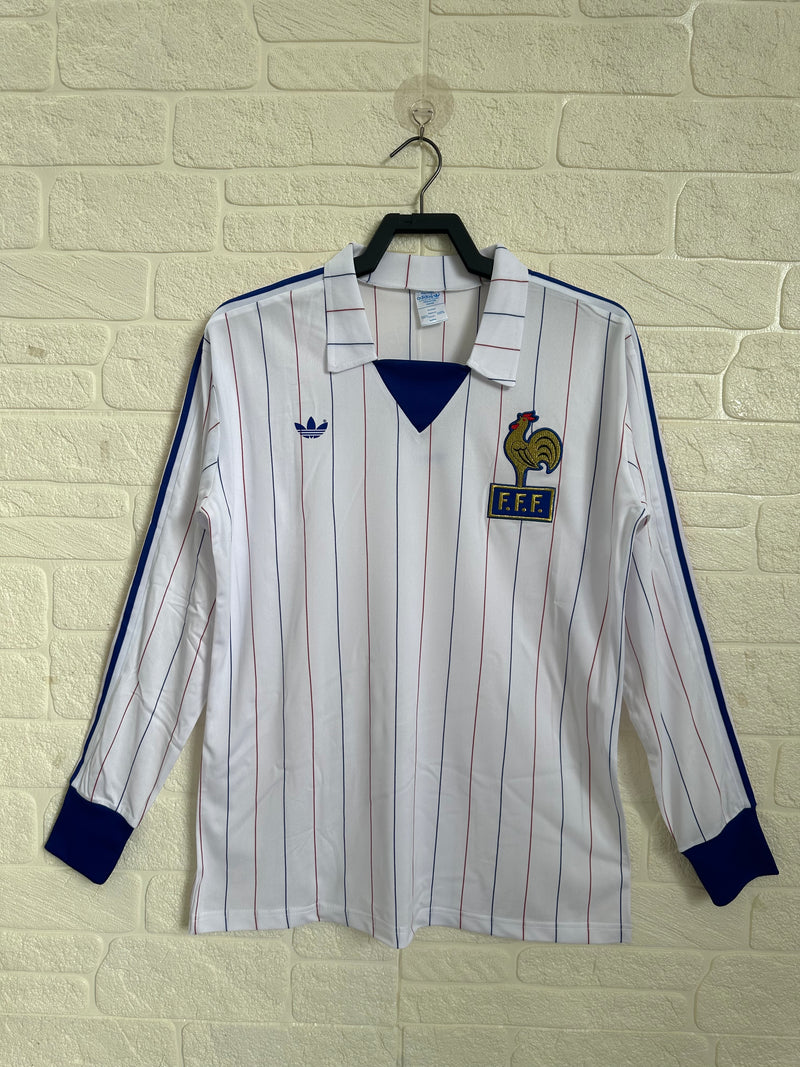 Camisa Retrô França 1980∕82 Away - Manga longa