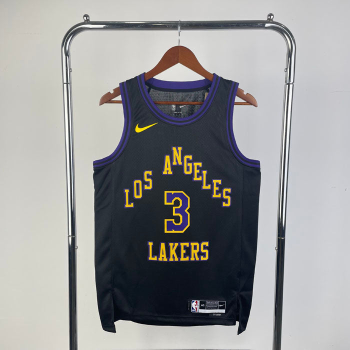 Regata NBA Los Angeles Lakers City Edition 23/24 Anthony Davis - Preta