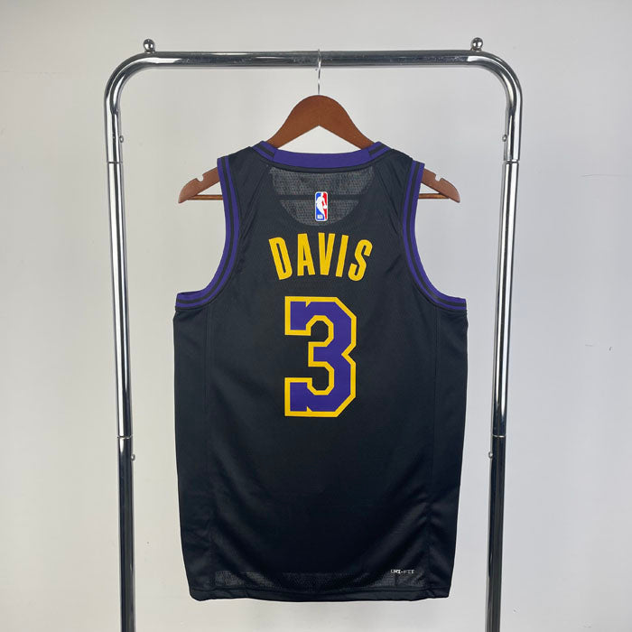 Regata NBA Los Angeles Lakers City Edition 23/24 Anthony Davis - Preta