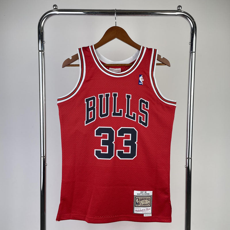 Regata Chicago Bulls Retrô Mitchell & Ness 1997/1998 Scottie Pippen - Vermelha