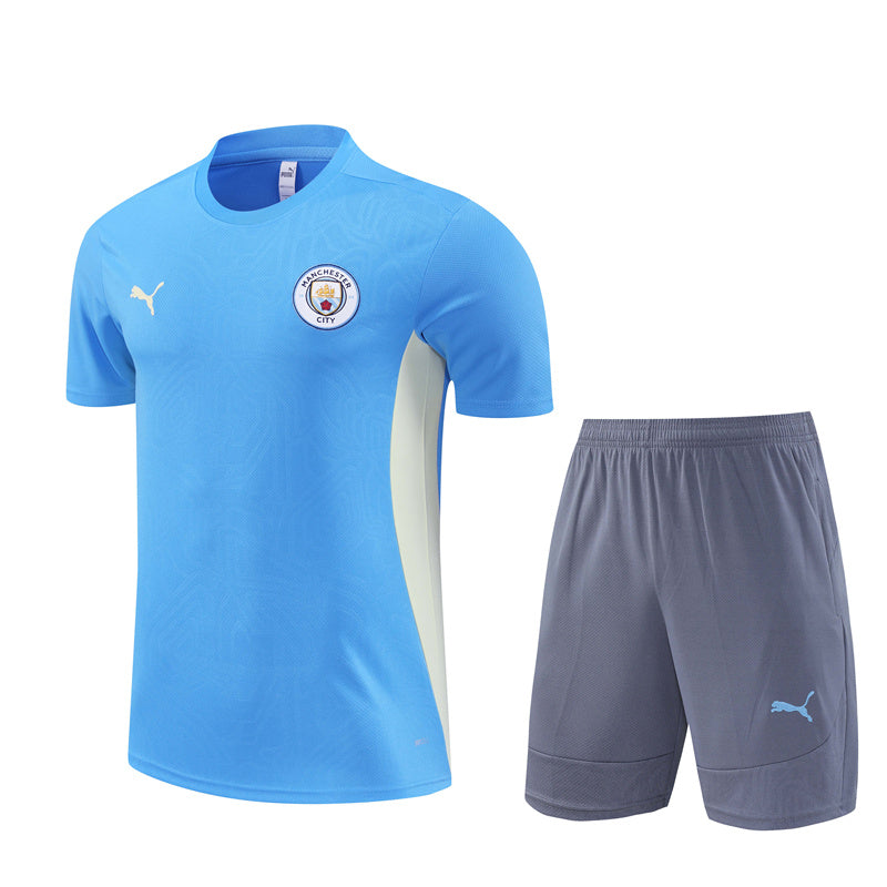 Kit Treino Manchester City 24/25 - Azul