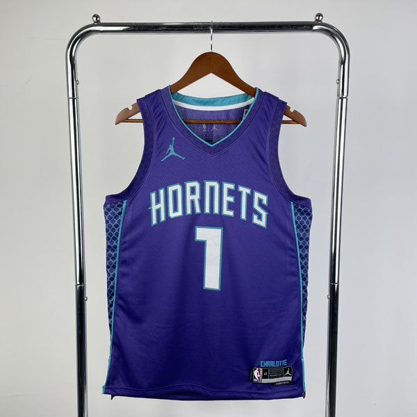 Regata NBA Charlotte Hornets Statement Edition LaMelo Ball - Roxa